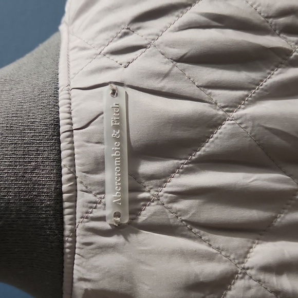 Abercrombie & Fitch Quilted Reversable Full Zip Womens Jacket Size Large - Picture 5 of 13